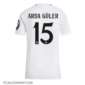 Real Madrid Arda Guler #15 Prima Maglia Femmina 2024-25 Manica Corta